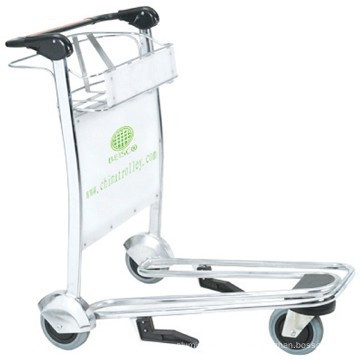 Good selling Four wheels hand brake stainless steel airport carts for luggage